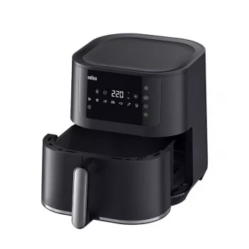 Freidora de aire Braun Household MultiFry 5 HF5030 — 1700 W, cesta de 6,0 l, negro/plata