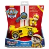 PAW Patrol, Ready, Race, Rescue vehículo Rubble’s Race & Go Deluxe con sonido, para niños a partir de 3 años