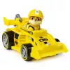 PAW Patrol, Ready, Race, Rescue vehículo Rubble’s Race & Go Deluxe con sonido, para niños a partir de 3 años
