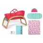 Cuna para muñecas zapf creation BABY born 3-in-1 Pinplay — muebles para muñecas, cuna/cama/bolsa de transporte convertible