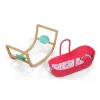 Cuna para muñecas zapf creation BABY born 3-in-1 Pinplay — muebles para muñecas, cuna/cama/bolsa de transporte convertible