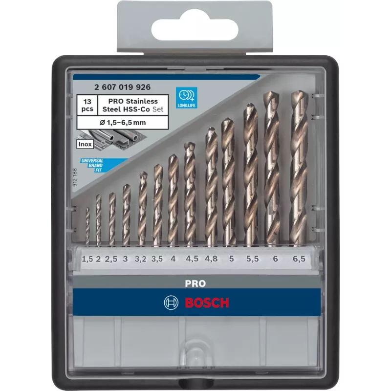 Set de brocas Bosch HSS broca helicoidal cobalto 2607019926