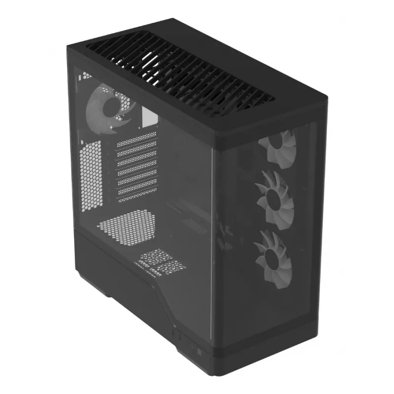 Caja de ordenador AeroCool caja semitorre P500A negro
