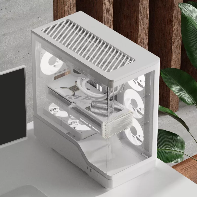 Caja de PC AEROCOOL caja semitorre P500A blanco — caja semitorre ATX, acabado blanco