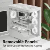 Caja de PC AEROCOOL caja semitorre P500A blanco — caja semitorre ATX, acabado blanco