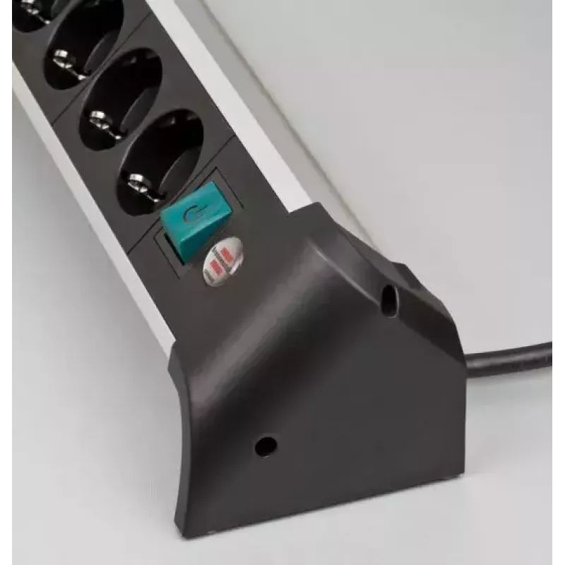Regleta de enchufes Brennenstuhl 1391040400 1,8 m 4 salidas AC interior negro plata