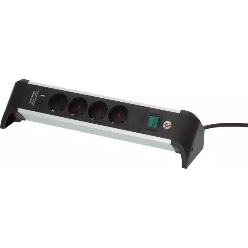 Alargador de corriente Brennenstuhl 1391040420 1,8 m 4 tomas AC interior