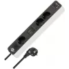 Alargador de corriente Brennenstuhl 1153230026 1,5 m 3 tomas AC para interior negro blanco