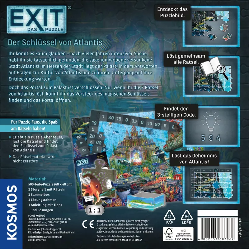 Kosmos 44138905 puzzle 500 piezas ciudad