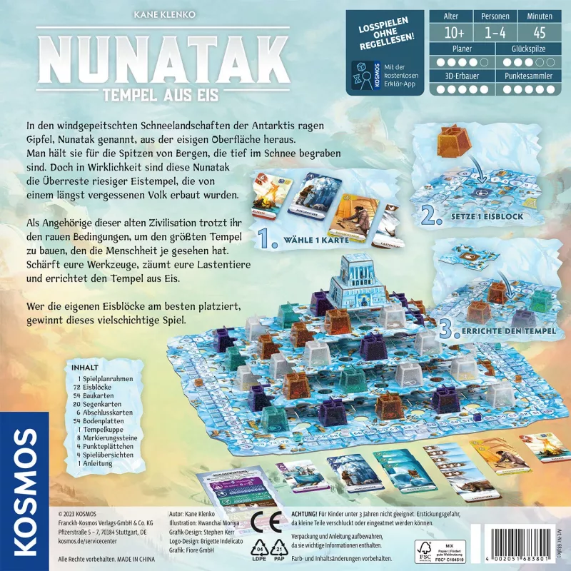 Kosmos Nunatak 45 min juego de mesa puzzle