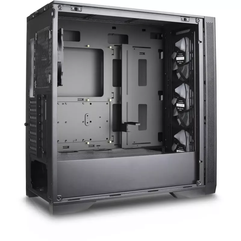 Caja torre Silentware Air 1000, negra, pared lateral de cristal templado