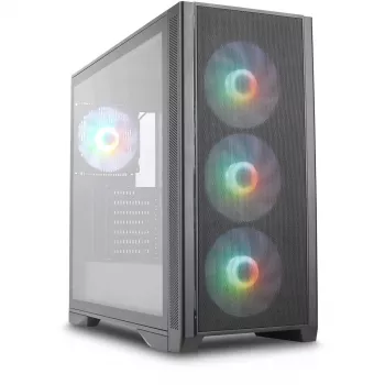 Caja torre Silentware Air 1000, negra, pared lateral de cristal templado