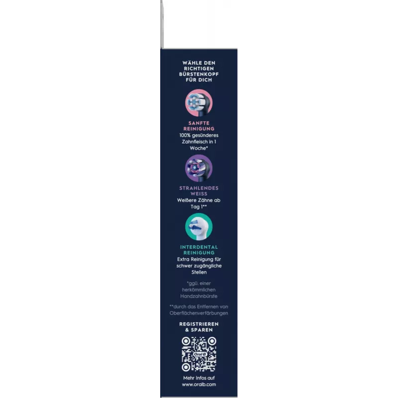 Cabezales de recambio Oral-B iO Ultimate Clean — pack de 8, negro, para una eliminación superior de la placa