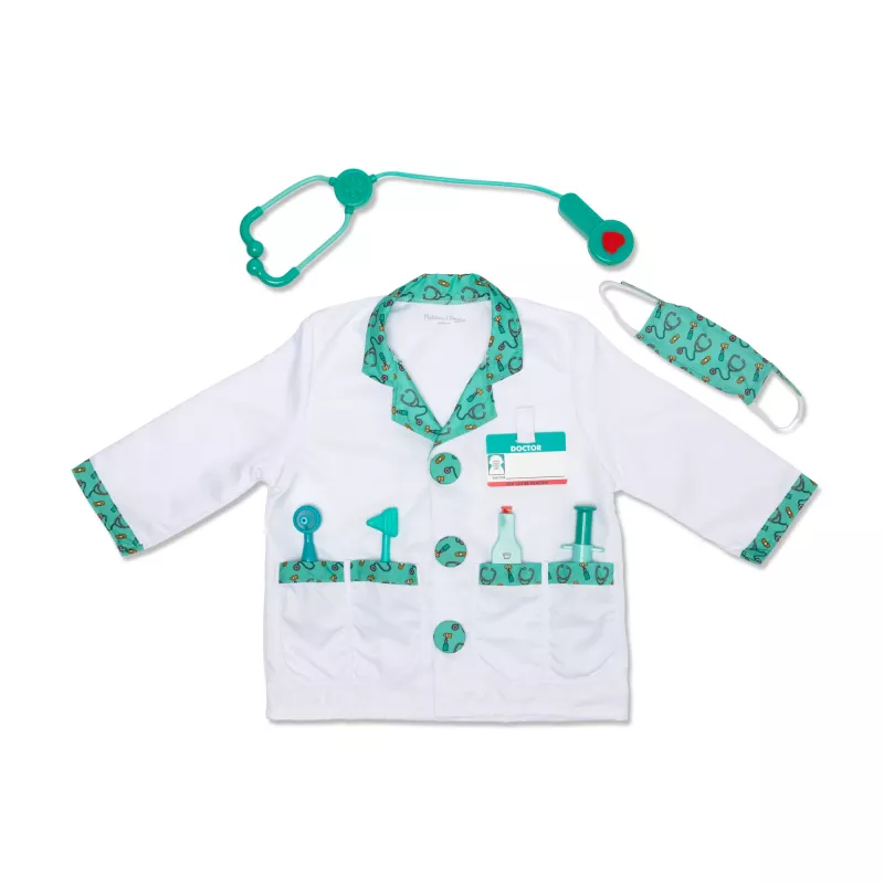 Melissa & Doug MPP RLP Doctor Rl Ply set de disfraz GML disfraz infantil niño unisex uniforme