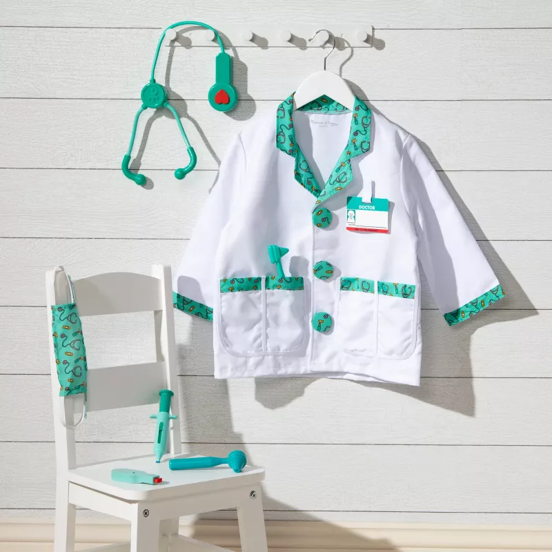 Melissa & Doug MPP RLP Doctor Rl Ply set de disfraz GML disfraz infantil niño unisex uniforme