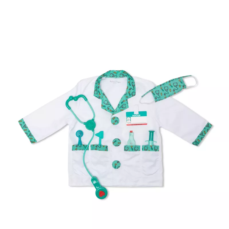 Melissa & Doug MPP RLP Doctor Rl Ply set de disfraz GML disfraz infantil niño unisex uniforme