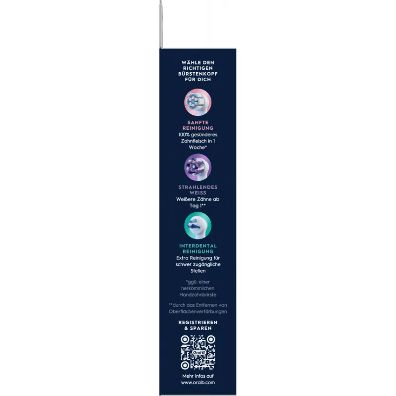 Cabezal de cepillo de dientes Oral-B 8 uds. blanco