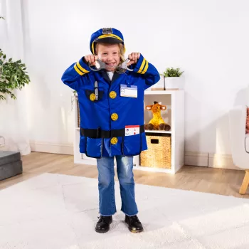 Melissa & Doug MPP RLP PoliceOfficerCstmRlplySet GML disfraz infantil niño unisex uniforme