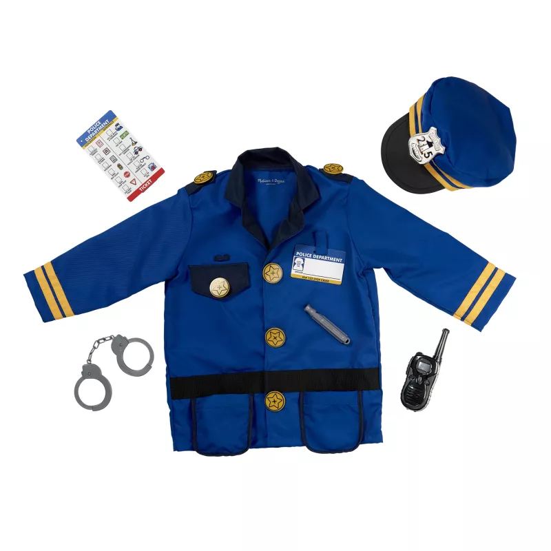 Melissa & Doug MPP RLP PoliceOfficerCstmRlplySet GML disfraz infantil niño unisex uniforme