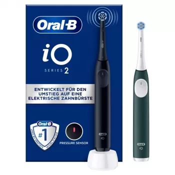 Cepillo de dientes eléctrico BRAUN Oral-B iO Series 2 Duo negro/verde, recargable, modelo 62418