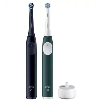 Cepillo de dientes eléctrico BRAUN Oral-B iO Series 2 Duo negro/verde, recargable, modelo 62418