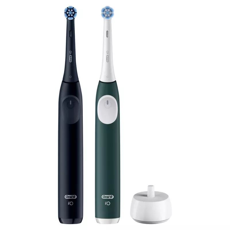 Cepillo de dientes eléctrico BRAUN Oral-B iO Series 2 Duo negro/verde, recargable, modelo 62418