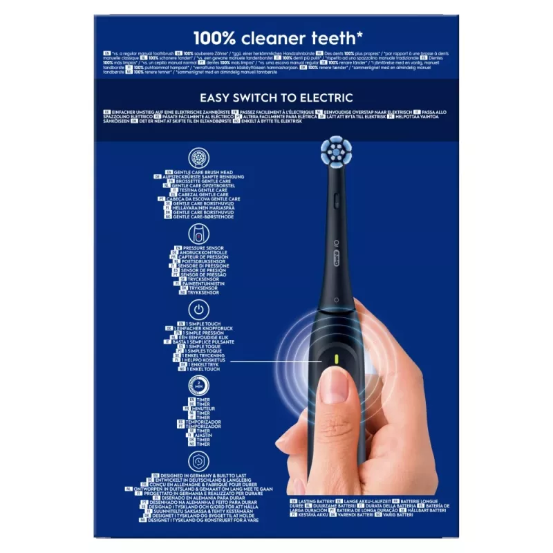 Cepillo de dientes eléctrico BRAUN Oral-B iO Series 2 Duo negro/verde, recargable, modelo 62418