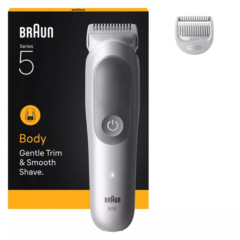 Recortadora de vello corporal BRAUN BG 5500 244787 — recortadora de vello corporal recargable resistente al agua