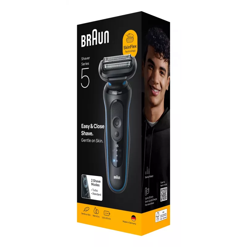 Braun Series 5 52-B1000s afeitadora de lámina negra
