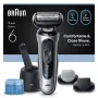 Braun Series 6 62-S7650cc plata - afeitadora de lámina con batería de litio-ion