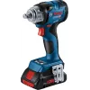 Bosch GDS 18V-330 HC Professional llave de impacto a batería, 18 V, 1/2 pulgada, 2800 rpm, 330 Nm, 2 baterías de 4,0 Ah, cargador, Bluetooth, L-BOXX, azul/negro