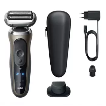 Braun Series 7 72-C1200s afeitadora eléctrica - en húmedo y en seco, negro/bronce, acero inoxidable