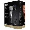 Afeitadora de lámina Braun Series 9 Pro+ 9660CC negro plata acero inoxidable