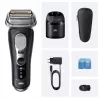 Afeitadora de lámina Braun Series 9 Pro+ 9660CC negro plata acero inoxidable