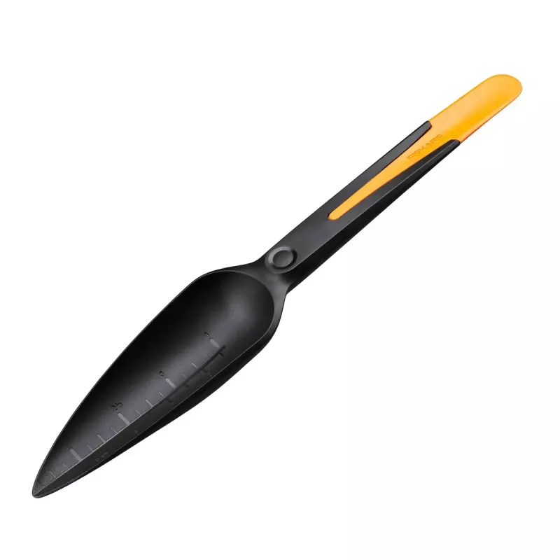 Fiskars Solid transplantador para semillas, negro/naranja, 5 cm (1057641)