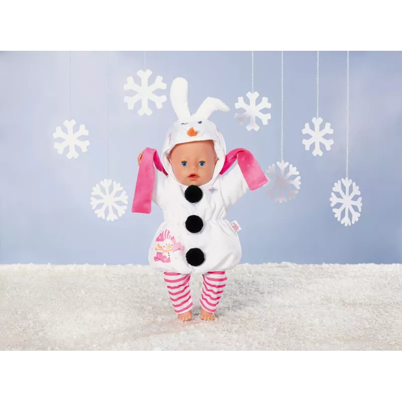 Disfraz de muñeco de nieve BABY born 43 cm