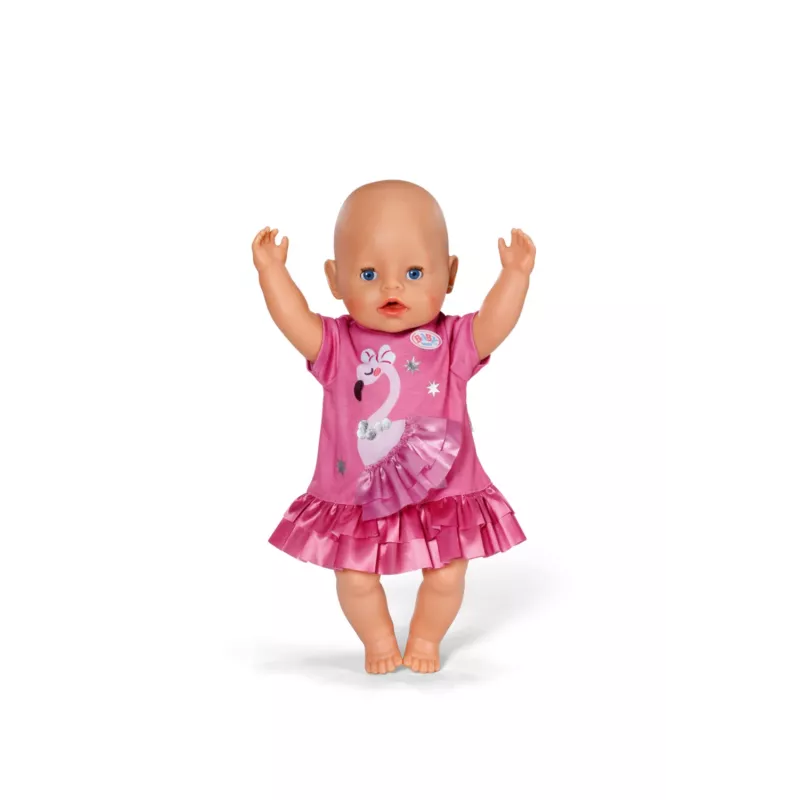 Vestido de muñeca Peterkin BABY born Flamingo para muñecas de 43 cm, plegable, edad 3+