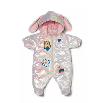 Pijama de muñeca Peterkin BABY born Winteranzug crema para muñecas de 43 cm, plegable, a partir de 3 años
