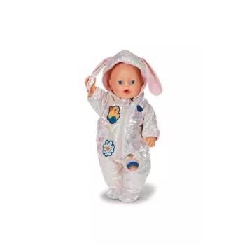 Pijama de muñeca Peterkin BABY born Winteranzug crema para muñecas de 43 cm, plegable, a partir de 3 años