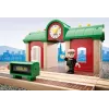 Estación de grabación y reproducción para trenes en miniatura de Ravensburger – BRIO, 3 piezas, pila AA, negro/verde/rojo