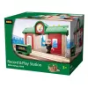 Estación de grabación y reproducción para trenes en miniatura de Ravensburger – BRIO, 3 piezas, pila AA, negro/verde/rojo