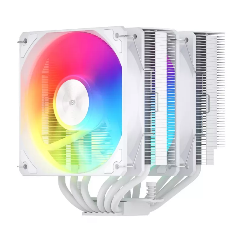 FSP MP7-WA disipador de aire para CPU, 120 mm, 800–1800 rpm, 32 dB, LGA1851/1700/1200, AM4/AM5, blanco