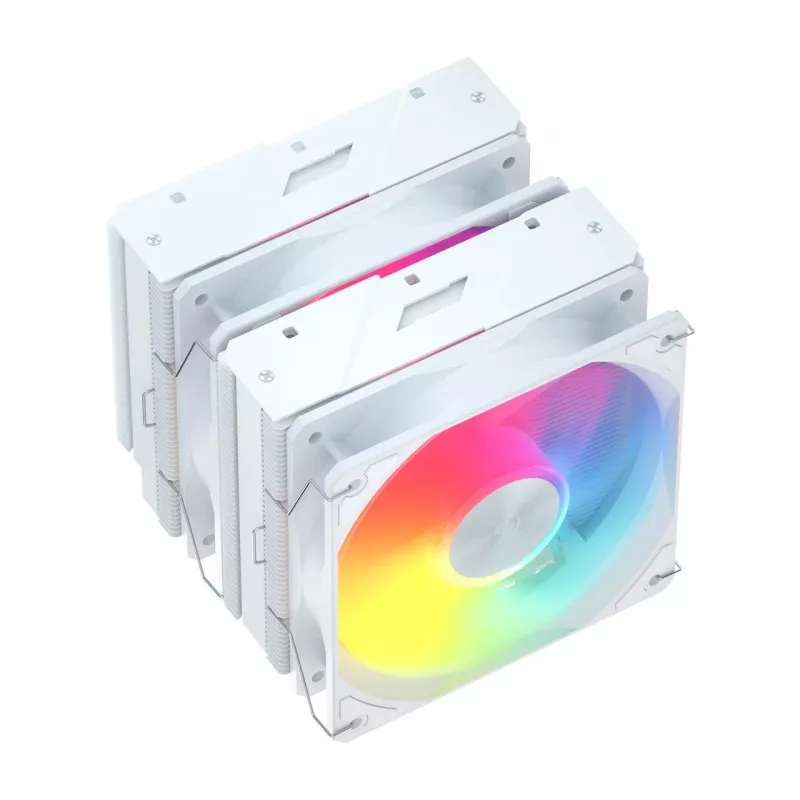 FSP MP7-WA disipador de aire para CPU, 120 mm, 800–1800 rpm, 32 dB, LGA1851/1700/1200, AM4/AM5, blanco