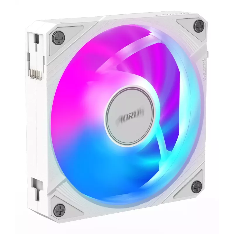 Ventilador de caja Gigabyte AORUS EZ CHAIN FAN 120 ICE, 120 mm, blanco, GP-ECFAN1201 ICE
