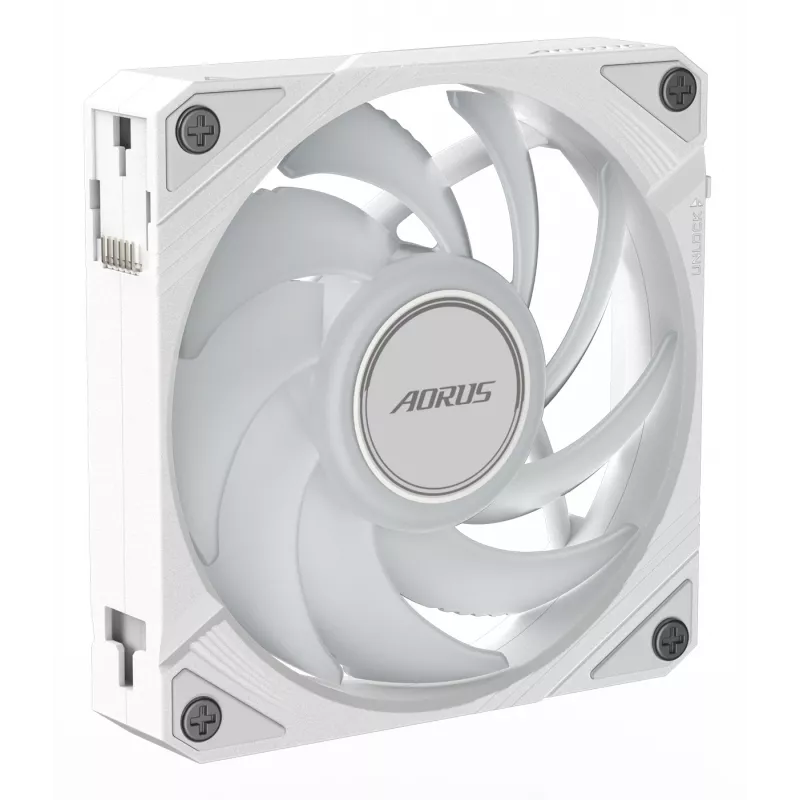 Ventilador de caja Gigabyte AORUS EZ CHAIN FAN 120 ICE, 120 mm, blanco, GP-ECFAN1201 ICE