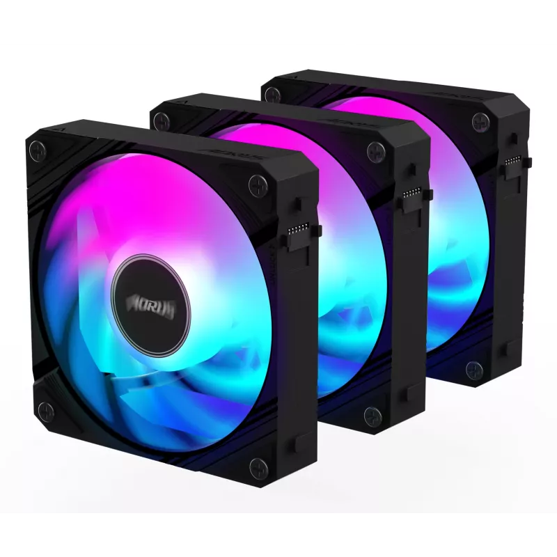 GIGABYTE AORUS EZ CHAIN FAN 120 (pack de 3) placa base 12 cm negro 3 unidades