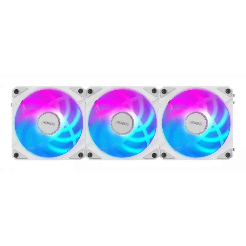 Ventiladores de caja Gigabyte AORUS EZ CHAIN FAN 120 ICE, pack de 3, 120 mm, blancos, GP-ECFAN1203 ICE