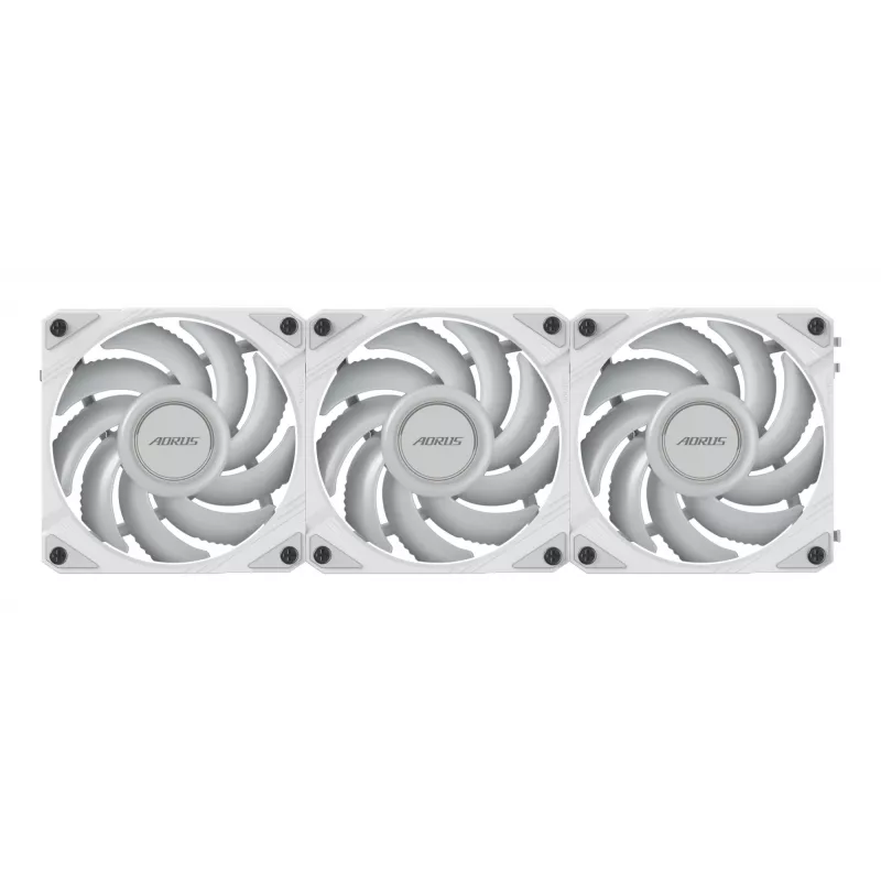 Ventiladores de caja Gigabyte AORUS EZ CHAIN FAN 120 ICE, pack de 3, 120 mm, blancos, GP-ECFAN1203 ICE