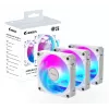 Ventiladores de caja Gigabyte AORUS EZ CHAIN FAN 120 ICE, pack de 3, 120 mm, blancos, GP-ECFAN1203 ICE