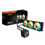 GIGABYTE GAMING 360 refrigeración líquida para CPU – 3 ventiladores ARGB de 120mm, mecanismo de bloqueo deslizante, DAISY-CHAIN, compatible con Intel LGA 1851 y AMD AM5